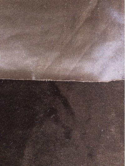 TB-FDN 深啡色 金絲絨 330g   枱布 側面照